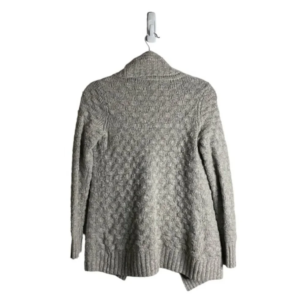 Talula Women's Light Gray Cable Knit Open Front Cardigan - Picture 8 of 8